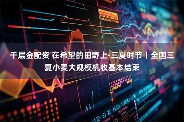 千层金配资 在希望的田野上·三夏时节丨全国三夏小麦大规模机收基本结束